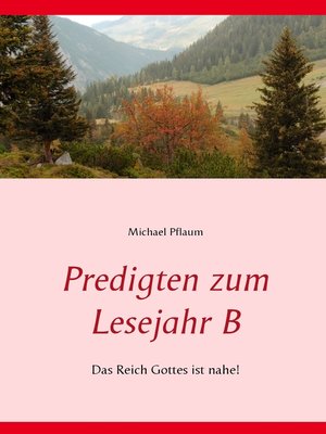 cover image of Predigten zum Lesejahr B